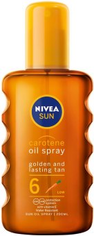 Olej na opalování ve spreji s betakarotenem OF 6 Sun Nivea