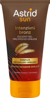 Olejový gel pro rychlé opálení Astrid