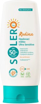 Opalovací mléko Sensitive Rodina SPF 50+ Solero