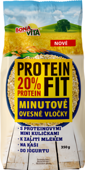 Ovesné vločky minutové Protein fit Bonavita