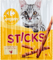 Pamlsky pro kočky tyčinky Sticks Companno Carrefour