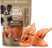Pamlsky pro psy vepřové sušené ucho Dog Snaq