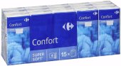 Papírové kapesníčky 4vrstvé Soft Carrefour