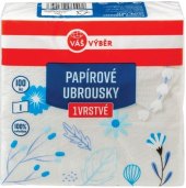Papírové ubrousky 1vrstvé Váš Výběr
