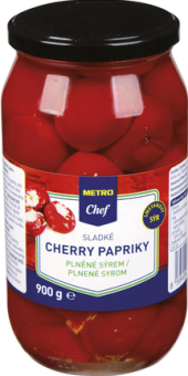Papriky cherry se sýrem Metro Chef