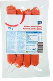 Párky kuřecí jemné ARO