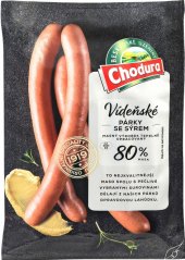 Párky Vídeňské se sýrem Beskydské uzeniny Chodura