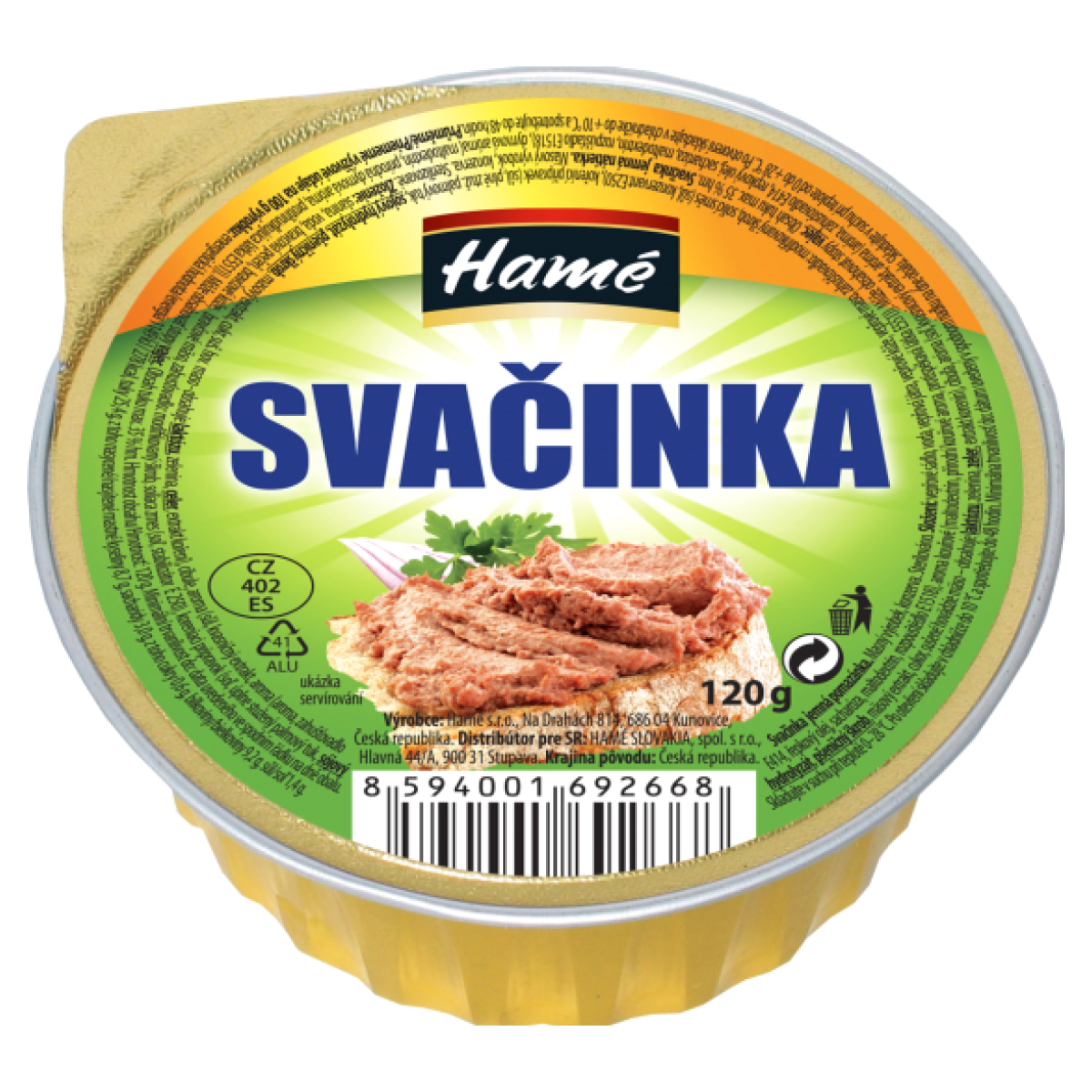 Paštika Svačinka Hamé v akci levně | Kupi.cz