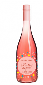 Perlivé víno André rosé Moravské