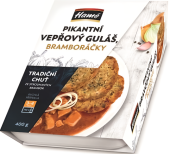 Pikantní vepřový guláš s bramborák Hamé