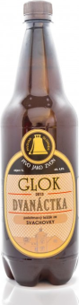 Pivo polotmavý ležák 12° Glok Pivovar Glokner