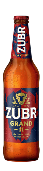 Pivo světlý ležák 11° Grand Pivovar Zubr
