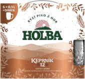 Pivo světlý ležák 12° Keprník Holba - dárkové balení