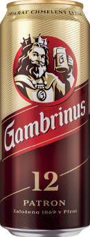 Pivo světlý ležák 12° Patron Gambrinus