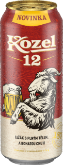 Pivo světlý ležák 12° Velkopopovický Kozel