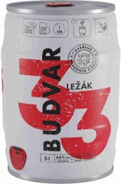 Pivo světlý ležák 33 Budweiser Budvar - soudek