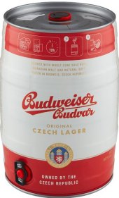 Pivo světlý ležák Original Budweiser Budvar - soudek