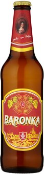 Pivo světlý ležák Baronka Premium Žatecký pivovar