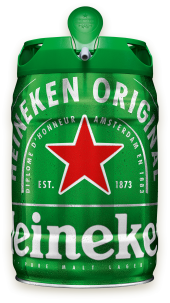 Pivo světlý ležák Heineken - soudek