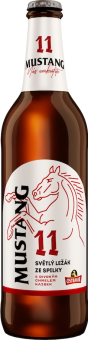 Pivo světlý ležák Mustang 11° Ostravar
