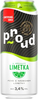 Pivo světlý ležák ochucený Proud
