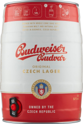 Pivo světlý ležák Original Budweiser Budvar - soudek