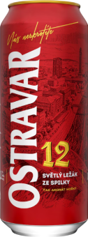 Pivo světlý ležák Ostravar