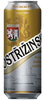 Pivo světlý ležák Postřižinské Pivovar Nymburk