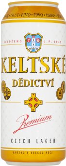 Pivo světlý ležák Premium Keltské dědictví