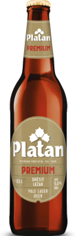 Pivo světlý ležák Premium Platan