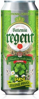 Pivo zelený ležák Bohemia Regent