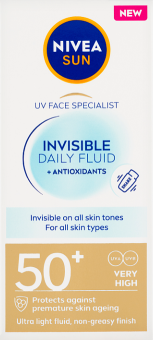 Pleťový krém Daily Fluid OF 50+ Specialist Invisible Nivea Sun