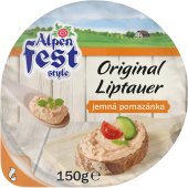 Pomazánka tvarohová jemná Liptauer Alpen Fest