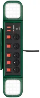 Pracovní LED svítidlo se zásuvkovou lištou Parkside