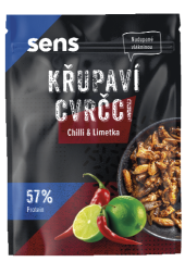 Pražení cvrčci Sens