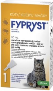 Prevence antiparazitní pro kočky Fypryst Krka