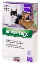 Prevence pro kočky a králíky antiparazitní Spot on Advantage