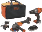 Příklepová vrtačka a úhlová bruska BCK24E1SB Black & Decker