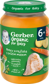 Příkrm masozeleninový Gerber Organic for Baby