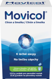 Přípravek proti zácpě Movicol