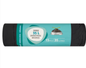 Pytle na odpadky zatahovací 35 l Tesco
