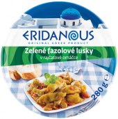 Řecká specialita fazolové lusky v rajčatové omáčce Eridanous
