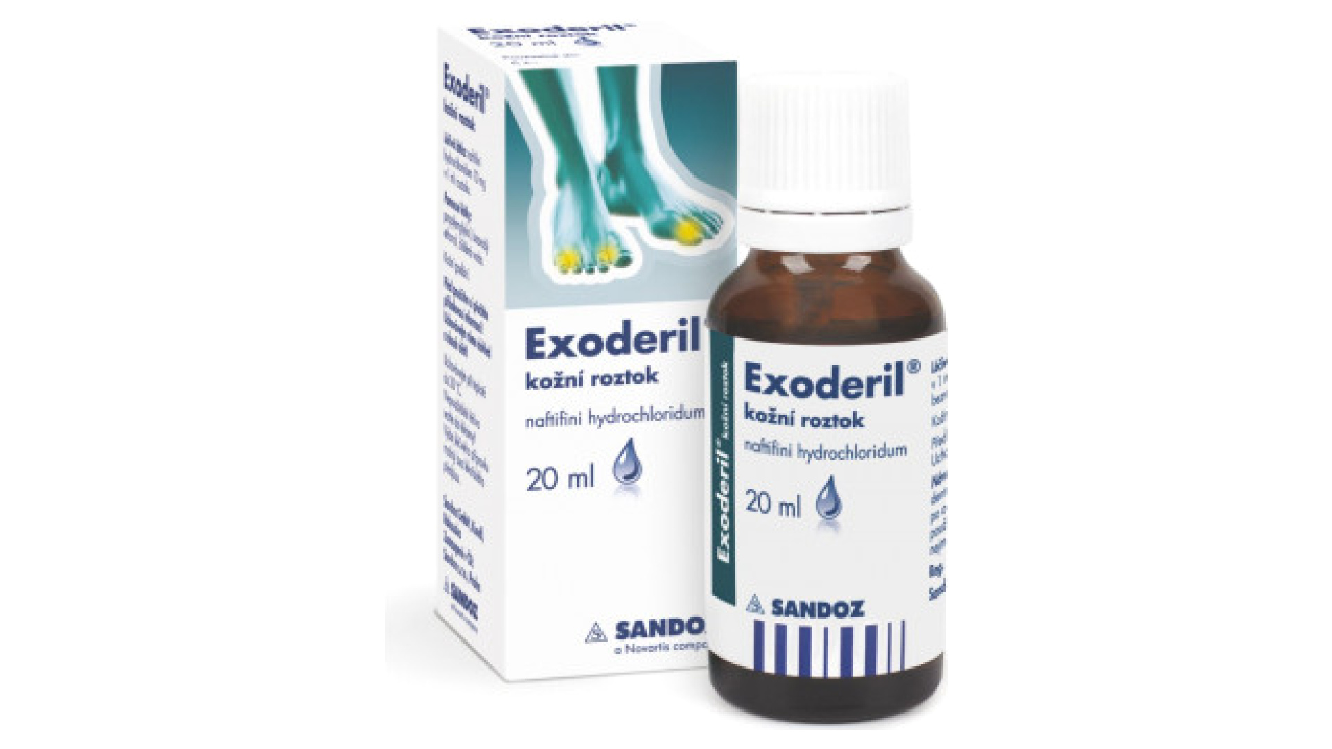 Roztok na mykózu Exoderil, Sandoz levně | Kupi.cz