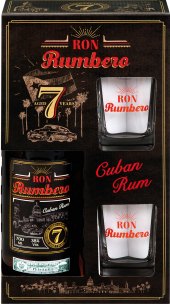 Rum kubánský 7 YO Ron Rumbero - dárkové balení