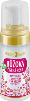 Růžová čisticí pěna bio Purity Vision