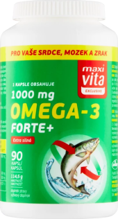Doplněk stravy rybí olej Omega 3 Forte+ MaxiVita
