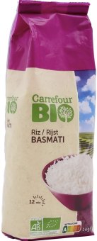 Rýže basmati Bio Carrefour