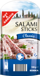 Salám Salami sticks classic Gut&Günstig Edeka