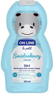 Šampon, mycí a sprchový gel 3v1 dětský On Line
