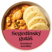 Segedínský guláš s knedlíkem Cibule Bistro